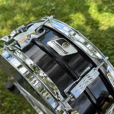Ludwig LM404 Acrolite 5x14" 8-Lug Black Galaxy Snare Drum image 11