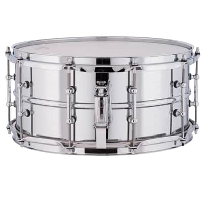 Ludwig Supraphonic 6.5”x14” Snare Drum w/ Tube Lugs – Chrome Over Aluminum (LM402T) image 2