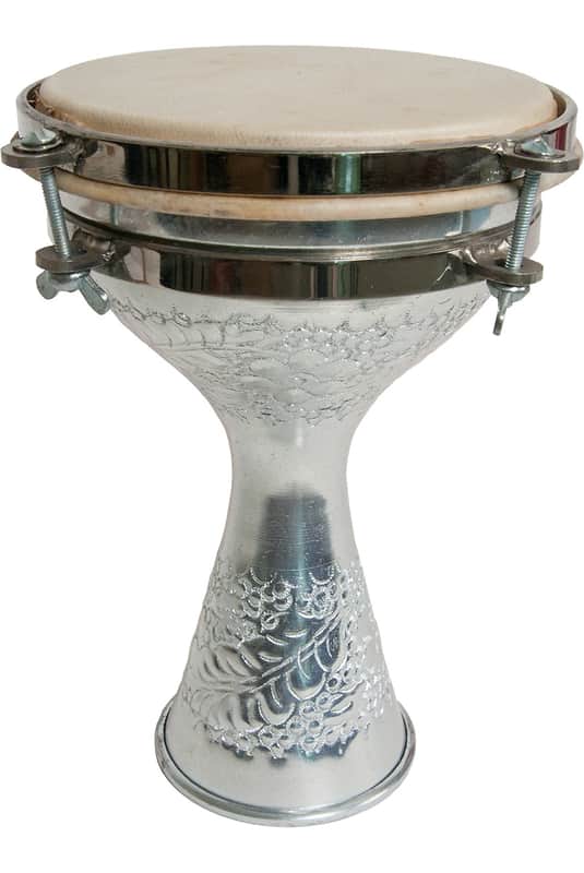 Mid-East Tunable Aluminum Finger Doumbek 5"x8" image 1