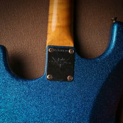 Fender USA Custom Shop 62 Flamethrower Stratocaster Relic Blue Sparkle image 18