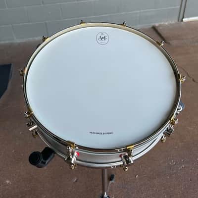 ~LIMITED EDITION~ A&F Red 4x14 Mercedes Aluminum Piccolo Snare Drum w/ Deluxe A&F Traveler Case (DH Room 4) image 7