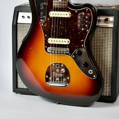 1990 Fender Japan I-Serial (JG66-70) Jaguar 3-Tone Sunburst, All Original, MIJ, FujiGen, Offset image 5