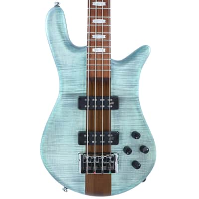 Spector Euro 4 RST 4-String Bass with Roasted Maple Neck - Turquoise Tide Matte image 1