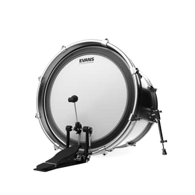 Evans EMAD Coated White Bass Drum Head, 20 Inch image 3