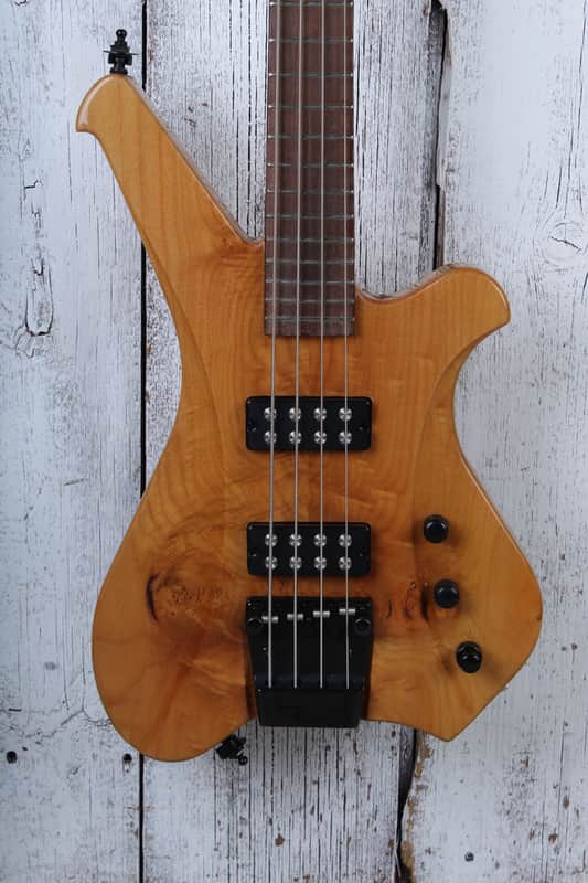 Sozo Render Series Render Bass 4 String Electric Bass Guitar Maple Burl Top image 1