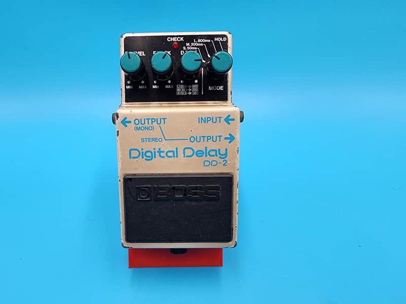 Vintage 80s Boss DD-2 Digital Delay Guitar Effect Pedal Long Chip MIJ Japan Bass image 1