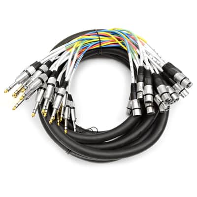 Seismic Audio SAXT-16x20F 16-Channel 1/4" TRS Male to XLR Female Snake Cable - 20'