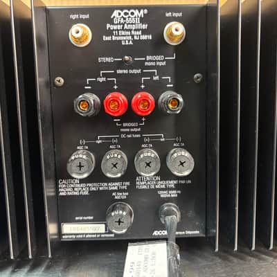 Adcom GFA-555 II stereo power amplifier image 13