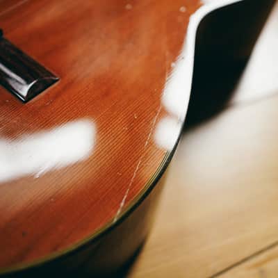 1970s Ryoji Matsuoka M40 – Handcrafted in Japan| Solid Top | Low Action | Vintage Classical Tone image 6