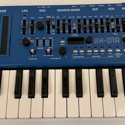 Roland SH-01A 2017 - BLUE w/KM25 keyboard + Decksaver image 2