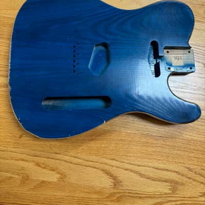 MJT Telecaster Body Relic Nitro Ash Bound Light mjt5519 image 4