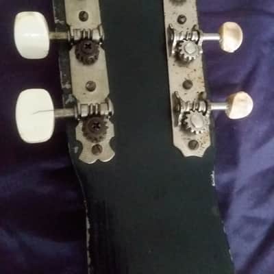 Vintage Electric 6-String Lap Steel Art Deco Guitar with original case 40's-50's image 4
