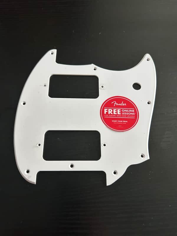 Squier Bullet Mustang HH Pickguard - White image 1