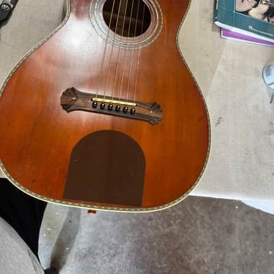 Washburn R319SWKK Solid Spruce/Trembesi Parlor Guitar 2016 - Natural image 1