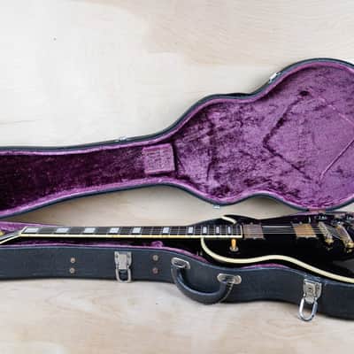 Burny RCL-65 Custom MIJ 1990 Black Beauty Made in Japan VH-1 PAF Pickups 1960 Reissue w/ Hard Case image 2