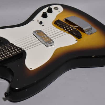 1966 Holiday (Harmony) H14 'Bobkat' Electric Guitar w/OSSC image 7