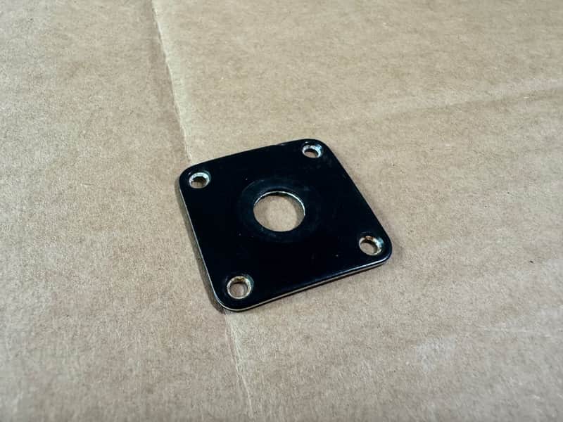 Gibson Vintage 1950's Les Paul Custom Special Junior Black Input Jack Plate 1955 1956 1957 1958 1959 image 1