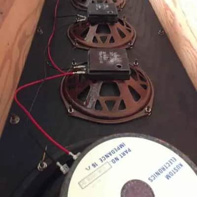 Kustom 302-PA vintage 68-72 - Naugahyde Tuck and Roll PA Speakers image 5