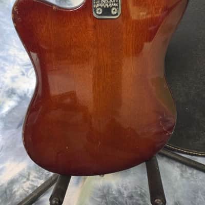 Vintage RARE 1964 Palmer by Kawai Japan Solid Body Twin Gold Foil Guitar Mirror'd Pickguard New Strings Pro Setup Original Soft Shell Case image 10