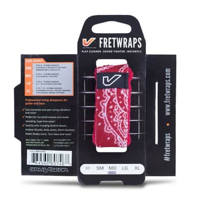 Gruv Gear FW1-BNR-LG FretWraps String Muter 1-Pack, Red Banana Large image 1