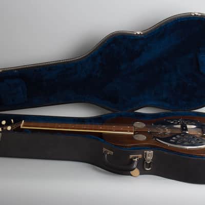 Dobro Model 56 Squareneck Resophonic Guitar (1932), ser. #2487, black hard shell case. image 10
