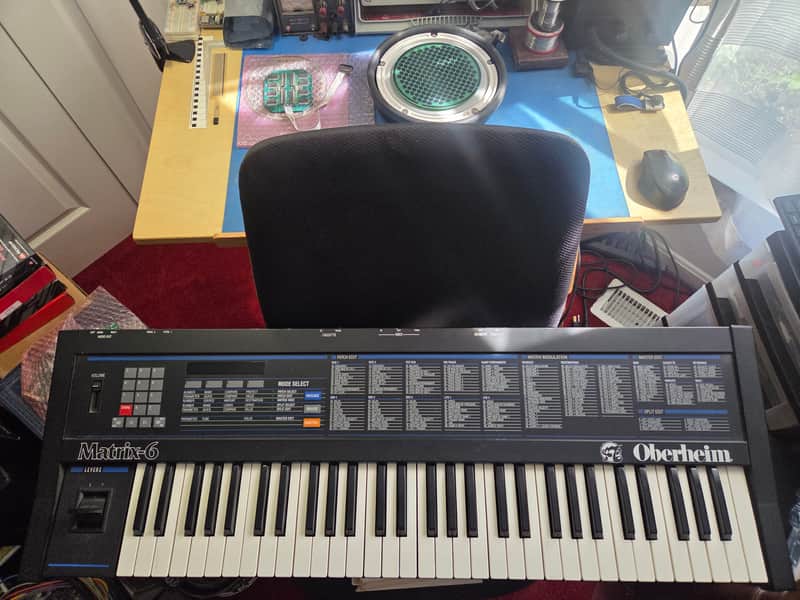 Oberheim Matrix-6 with dedicated iPad Patch-Base realtime parameter control, patch editor, library image 1