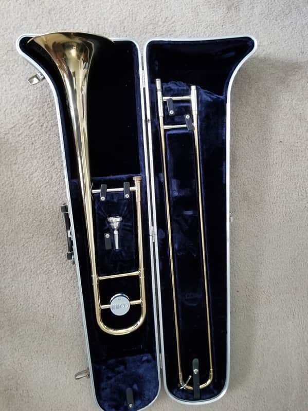 Conn Trombone & Case, Model 16H, "Director" w/Conn 12C Mouthpiece image 1