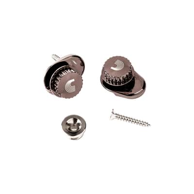 Daddario PW-SLS-02 NS Universal Strap Locks - Nickel Strap Locks image 1