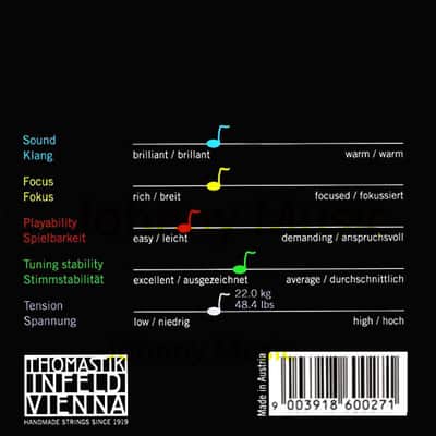 Dominant 1/4 Violin String Set Medium Synthetic Core Handmade in Austria image 2