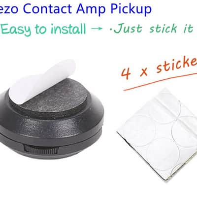 Acoustic Guitar Pickup, Piezo Contact Microphone Transducer for Ukulele, Violin, Mandolin, Kalimba image 5