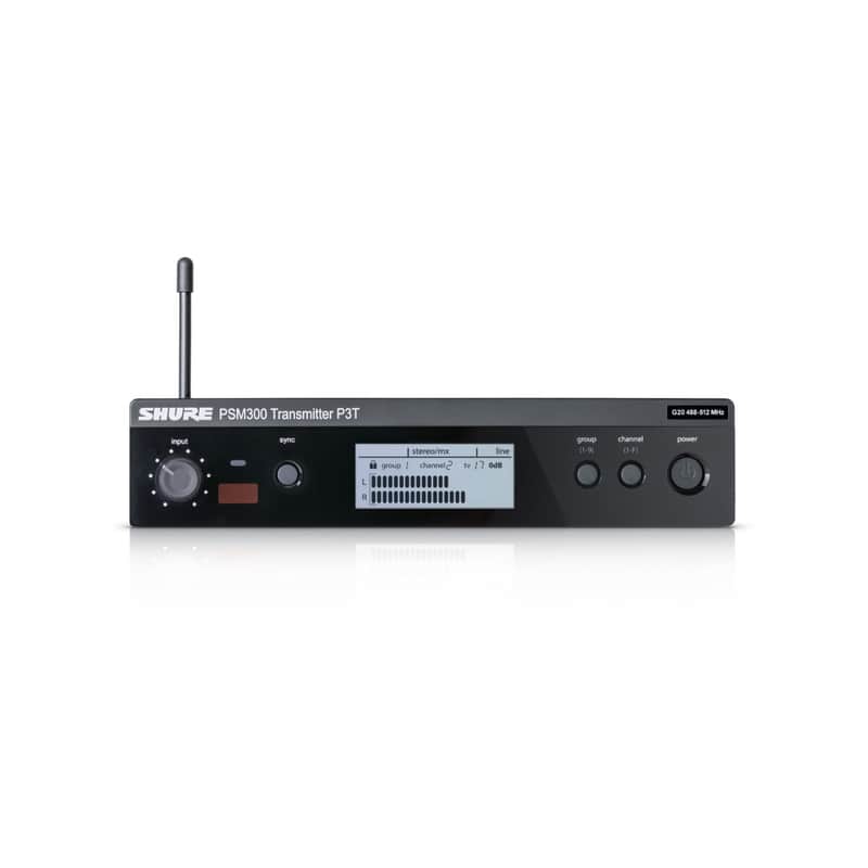 Shure P3T-H20 Half-Rack Single Channel Wireless Transmitter - H20 Band image 1