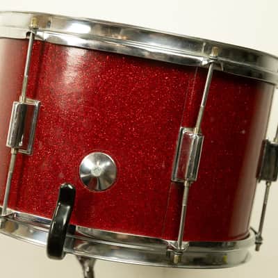 Vintage Kent Red Sparkle 14x22 9x13 and 13x14 Drum Set image 17