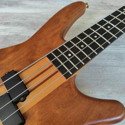1992 Heartfield (by Fender Japan) Prophecy III Neckthrough Bass (Natural) image 4