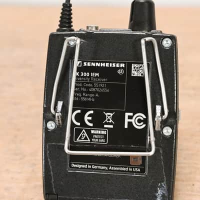 Sennheiser EK 300 IEM G3 Bodypack Wireless Receiver A Range: 516-558 MHz CG015BZ image 5