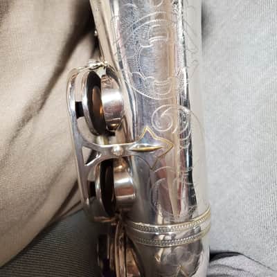 Selmer Mark VI Alto Saxophone, original silver plate and 5-digit! image 5