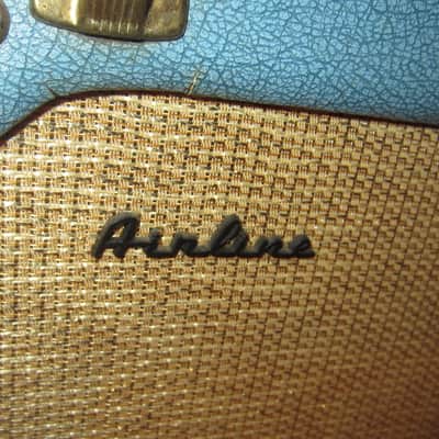 Vintage circa 1964 Airline Model 7214 Electric Guitar w/ Original Amp in Case image 10