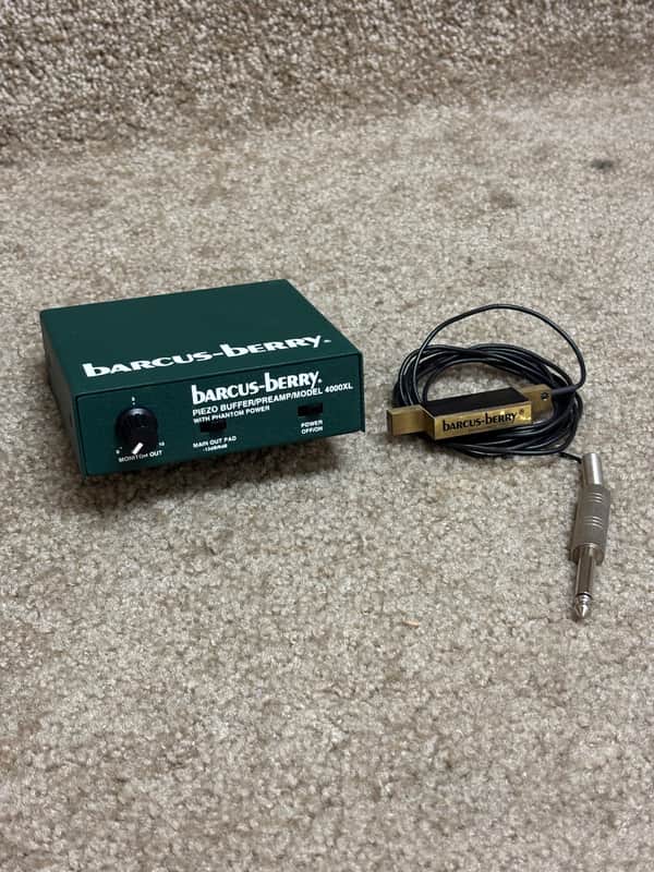 Barcus-Berry Planar Wave Model 4000-XL Piezo Transducer & Preamp image 1