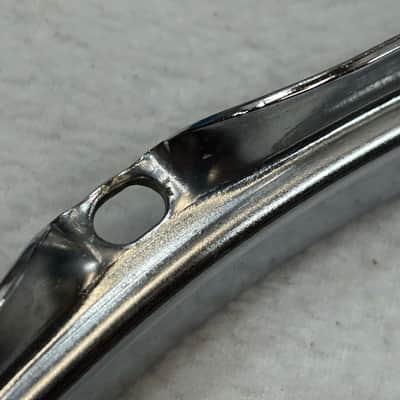 Ludwig 14" - 8 hole Triple Flanged Brass Hoop (465-D-5175) 1965 - chrome image 3