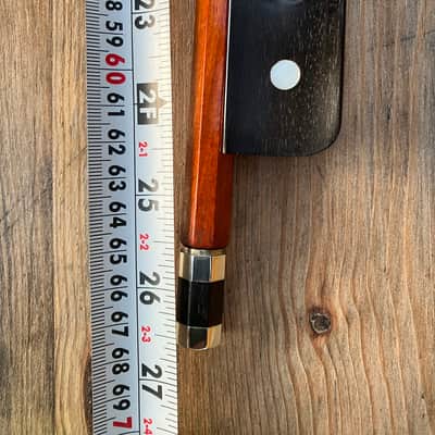 Double Bass French Bow - W.Strunal Czechoslovakia, Pernambuco, fab condition. image 6
