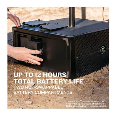 Mackie ThumpSub GO Battery Powered Subwoofer 400W with 8 Inch Drivers (Black) image 3