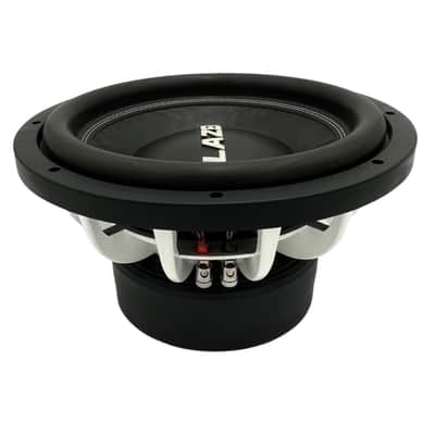 Lazer 12" PHASE 2 DUAL 4 OHM SUBWOOFERS 2025 - WHITE POWDER COAT image 2