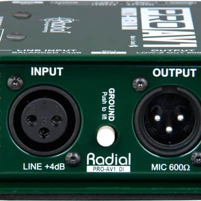Radial ProAV1 Mono Passive Multimedia Direct Box imagen 4