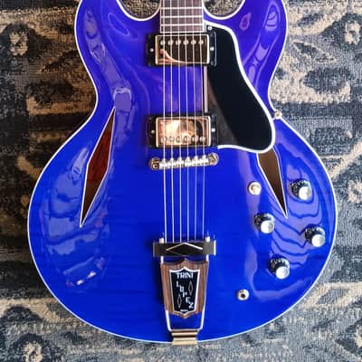 Gibson Trini Lopez Custom Shop 1964 Figured Top 2024 - Viper Blue image 1