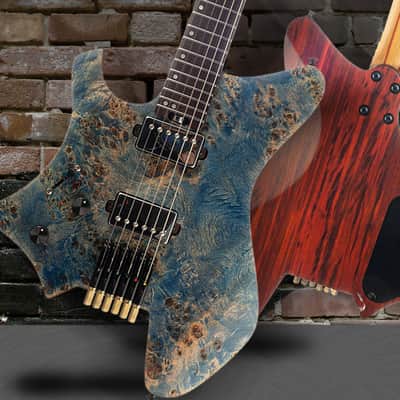 Eart Guitars, GW2L, Left Handed Headless Electric Guitars,Stainless Steel frets, with Gigbag EHKHG image 6