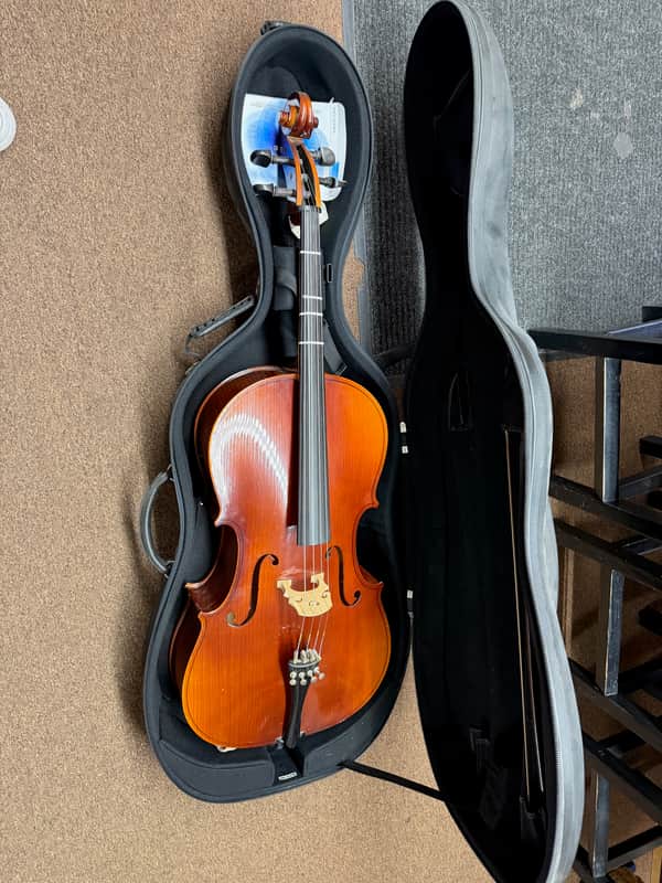 Used Wenzel Kohler 3/4 Size Cello Made in Czechoslovakia w/ Lightweight Case Local Pickup Item image 1