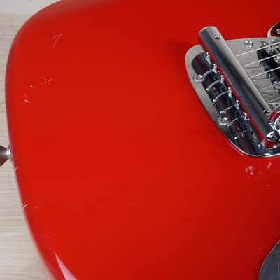 Fender MG-69 Mustang '69 Reissue MIJ 2010 Red w/ Matching Headstock EMG Active PUs Japan w/ Bag image 8
