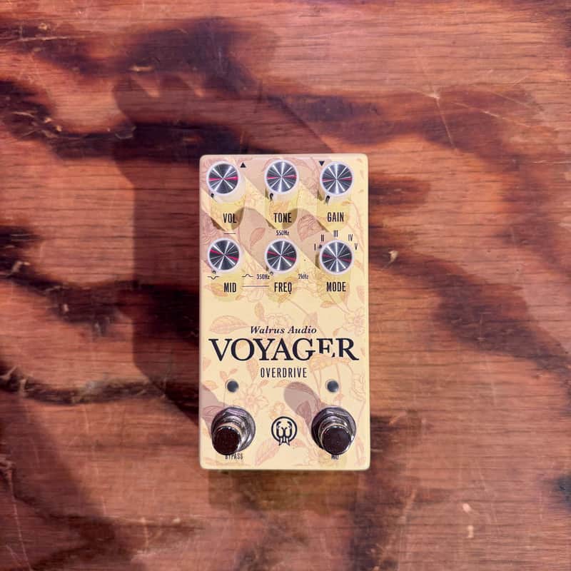 Walrus Audio Voyager MKII Preamp / Overdrive Limited Edition - Floral Series 2024 - Yellow Floral image 1