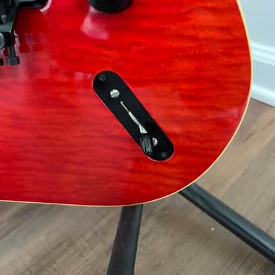 Hamer USA TLE Custom 1986 Red Boomerang Inlays Electric Guitar Tele Style image 10