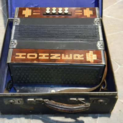 antique historic HOHNER CLUB MODELL 1 diatonic button accordion Germany 1930s image 25