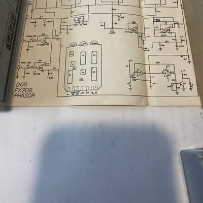 With Box, foam insert, and schematic DOD Stereo Phaser FX20-B 1985 - 1998 - Silver image 2